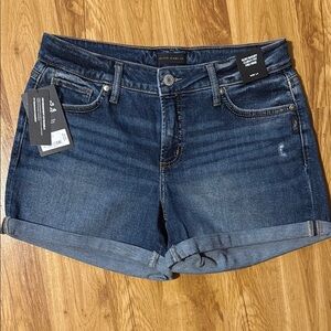 Silver Jeans Blue Jean Shorts with Cuffed Hem